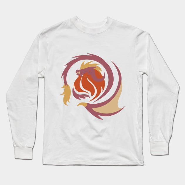 Emperor of Flames - Teostra Long Sleeve T-Shirt by kinokashi